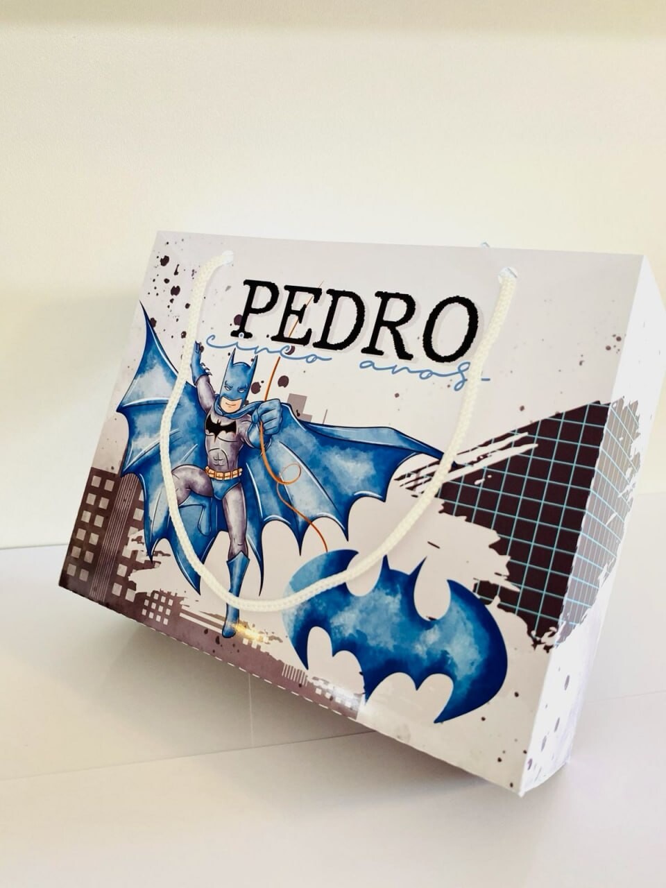 Sacolinha Personalizada Batman nome idade