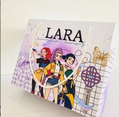 Sacolinha Personalizada Guerreiras do kpop nome idade