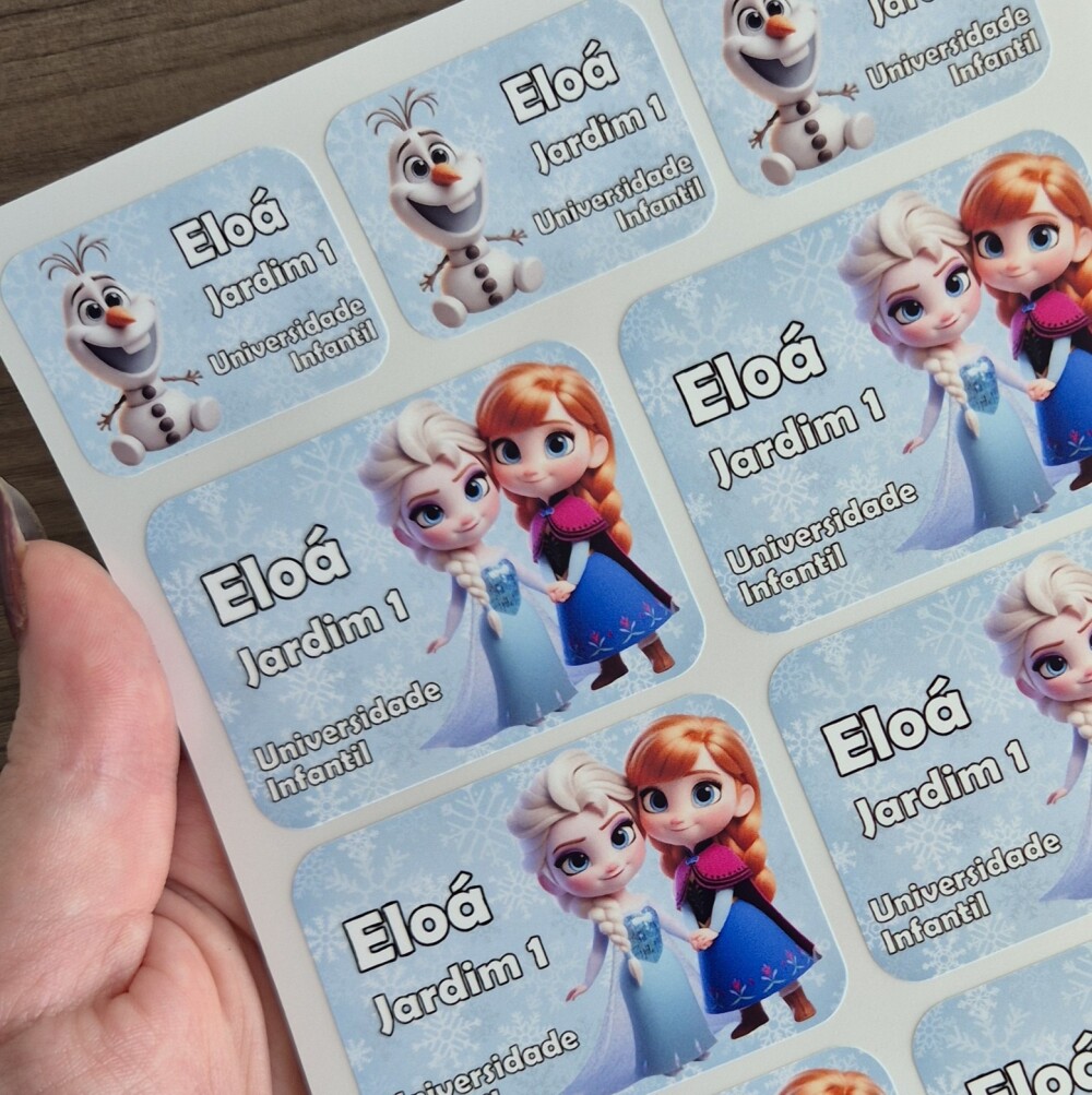 Etiqueta Escolar - Frozen Cute - 122unid