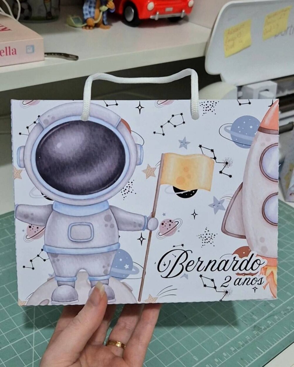 Sacolinha Personalizada - Lembrancinha Infantil - 18x14x6cm - Ast