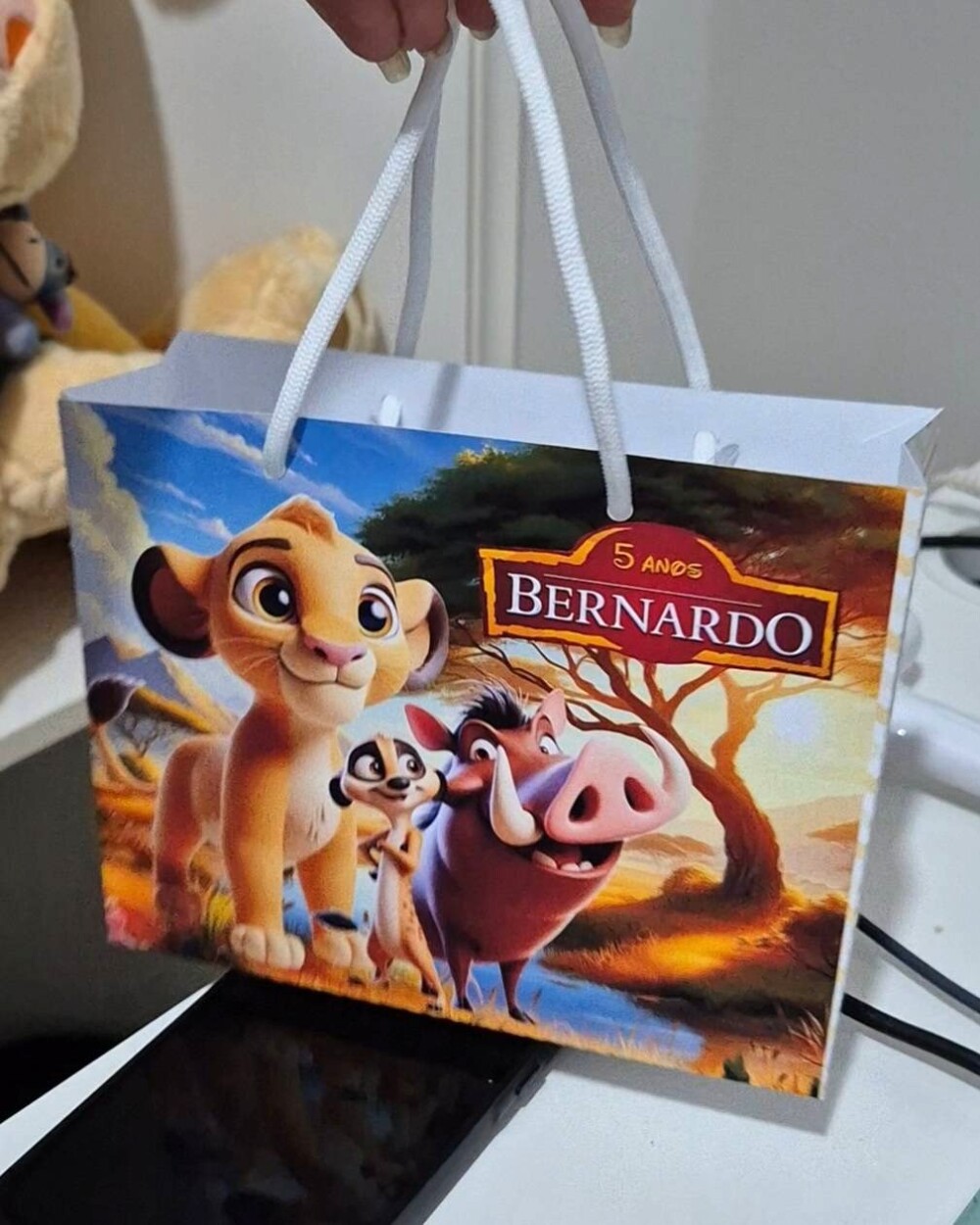 Sacolinha Personalizada - Lembrancinha Infantil - 18x14x6cm - O R