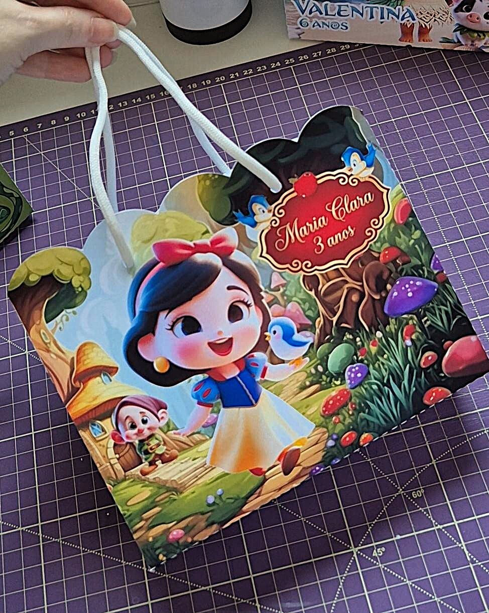 Sacolinha Personalizada - Lembrancinha Infantil - 18x14x6cm - Bra