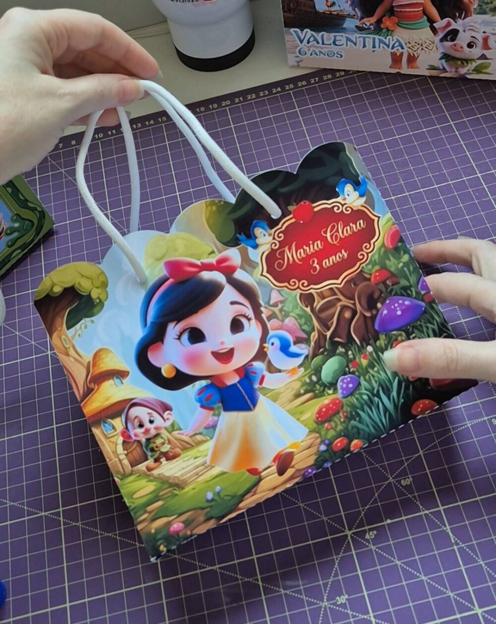 Sacolinha Personalizada - Lembrancinha Infantil - 18x14x6cm - Bra