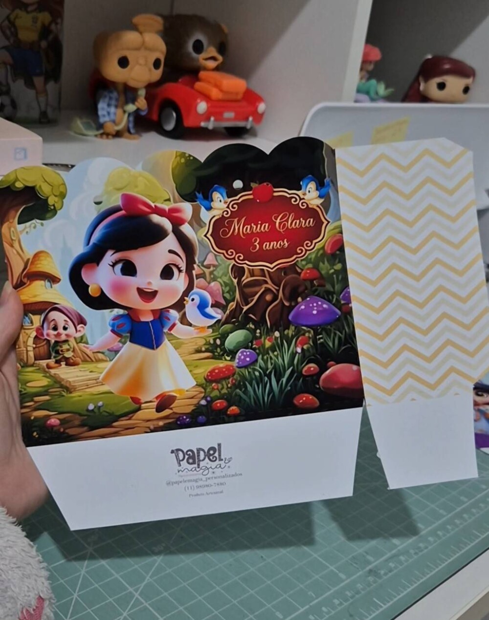 Sacolinha Personalizada - Lembrancinha Infantil - 18x14x6cm - Bra