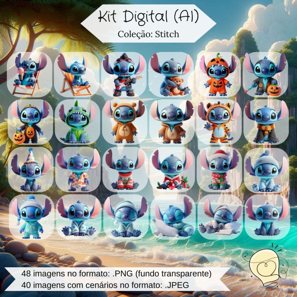 Kit Digital - Stitch (ai) - Envio Imediato