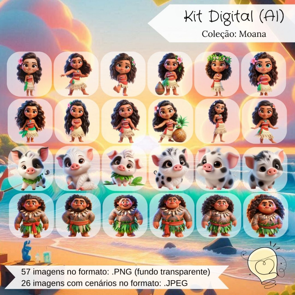 Kit Digital - Moana (ai) - Envio Imediato