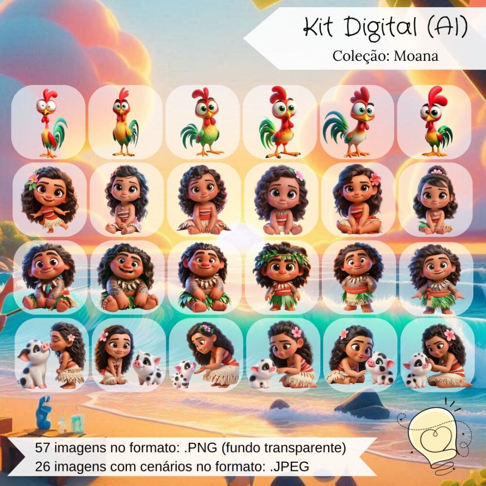 Kit Digital - Moana (ai) - Envio Imediato