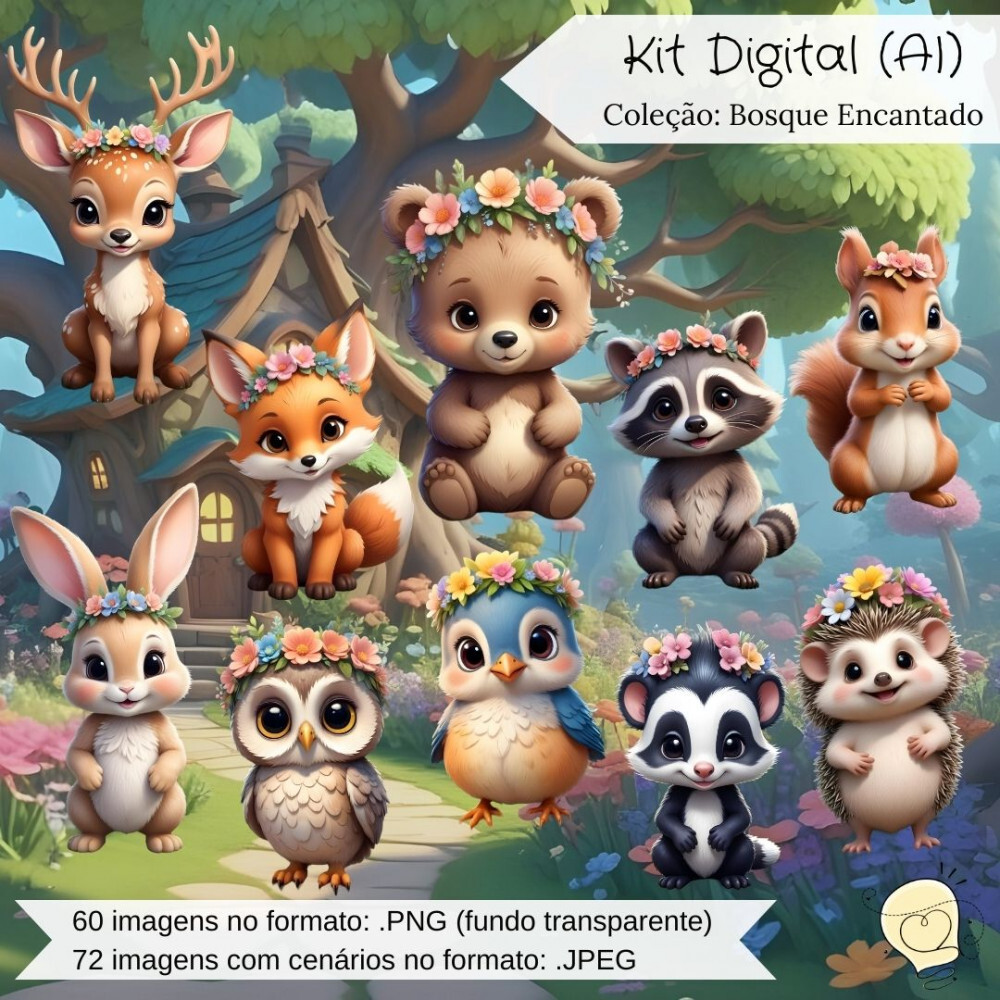 Kit Digital - Bosque Encantado e Floresta (ai) - Envio Imediato