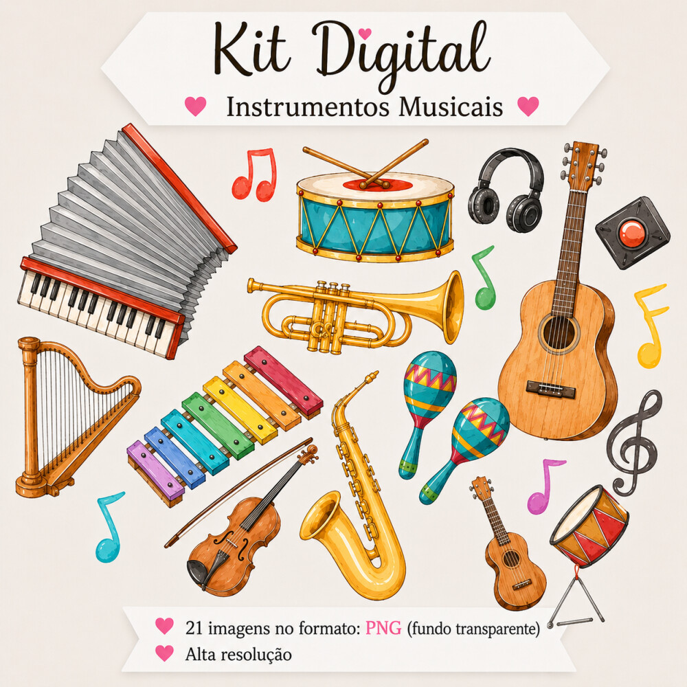 Kit Digital - Instrumentos Musicais - Envio Imediato