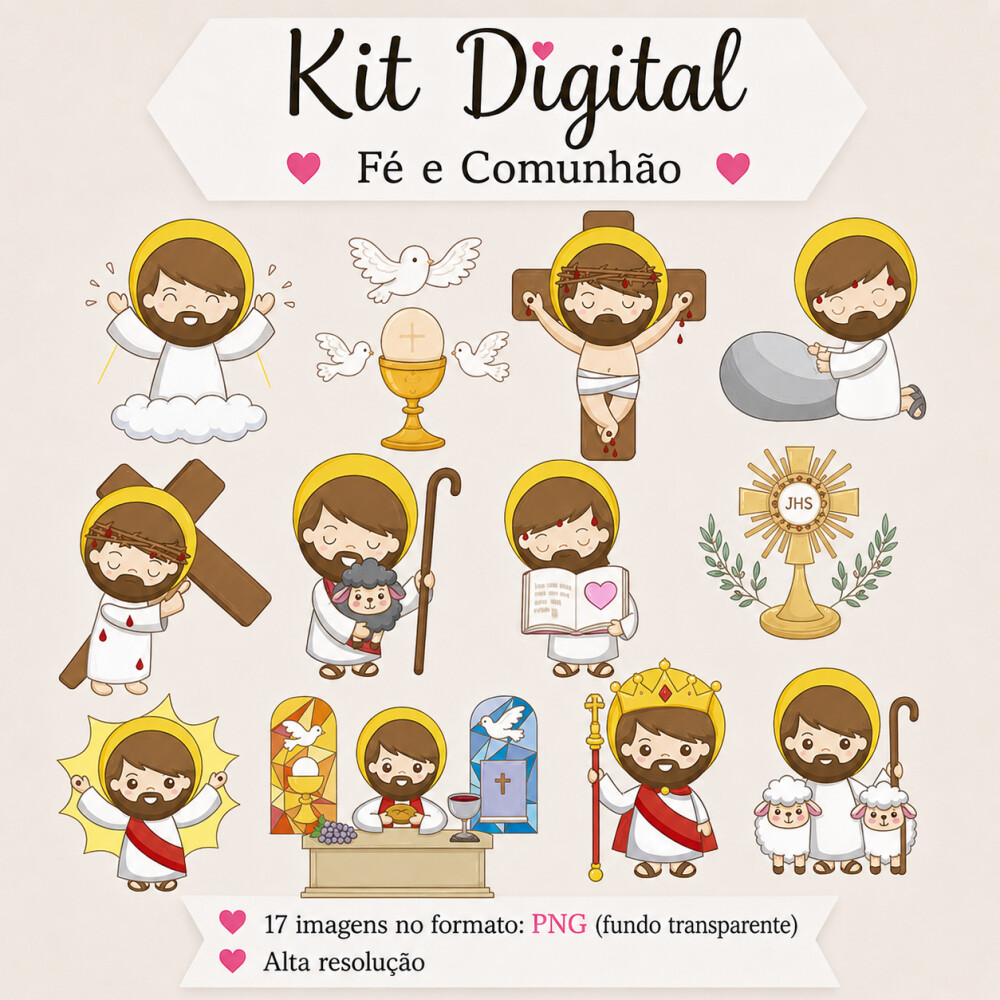 Kit Digital - Jesus Cristo - Envio Imediato