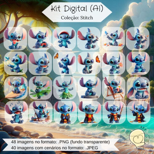 Kit Digital - Stitch (ai) - Envio Imediato