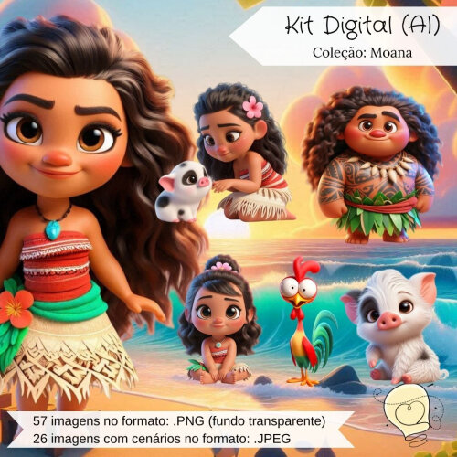 Kit Digital - Moana (ai) - Envio Imediato