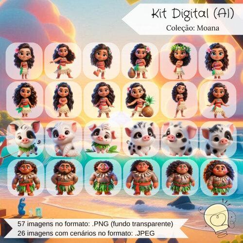Kit Digital - Moana (ai) - Envio Imediato