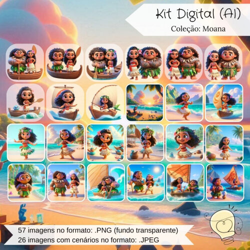 Kit Digital - Moana (ai) - Envio Imediato