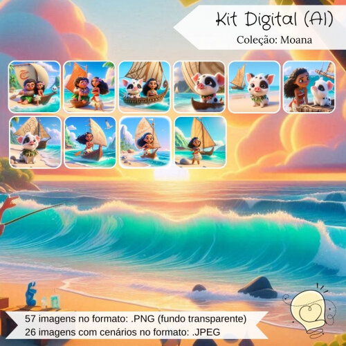 Kit Digital - Moana (ai) - Envio Imediato
