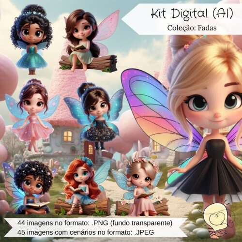 Kit Digital - Fadas (ai) - Envio Imediato