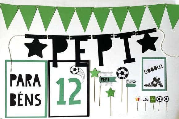 Decoração - Papelaria para Festa Futebol