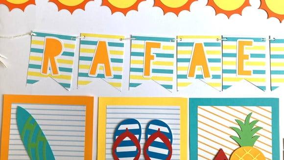 Decor Papelaria para Festa Verão, Praia, Pool Party Tropical