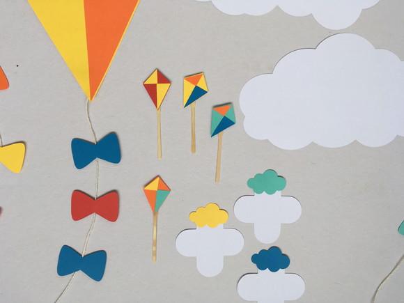 Decoração Festa Pipa e Nuvens - Kit Festa
