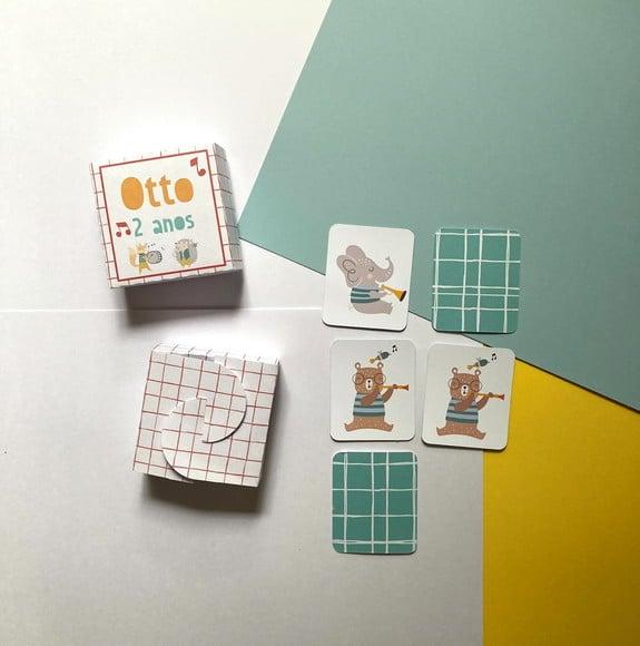 Jogo da Memória de Papel - Qualquer Tema da Minha Loja
