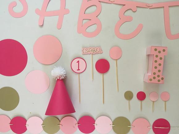 Kit Decoração de Festa - Bolinhas / Confete