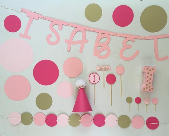 Kit Decoração de Festa - Bolinhas / Confete