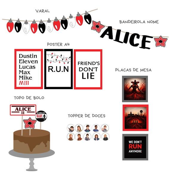 Kit Festa - Decoração Festa Stranger Things 5 Temporada