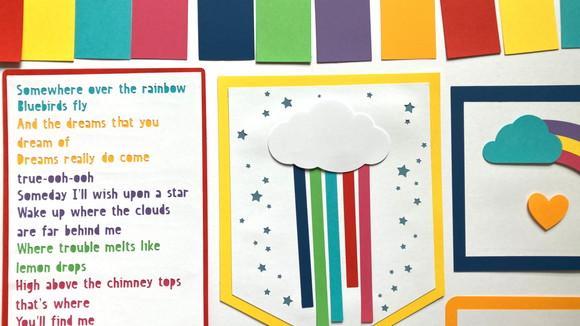Kit Festa Papelaria - Decoração Arco-iris (mod 2)