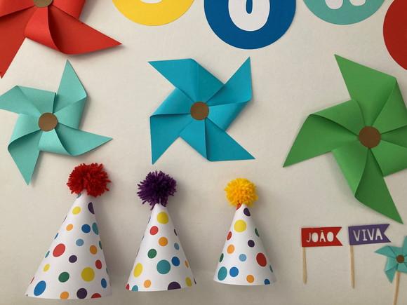 Kit Papelaria para Festa - Decoração Cata-ventos