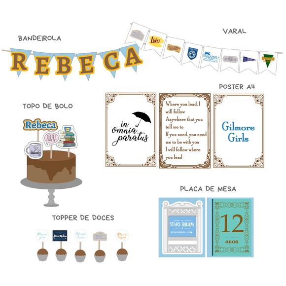 Kit Papelaria de Festa - Gilmore Girls - Tal Mãe, Tal Filha