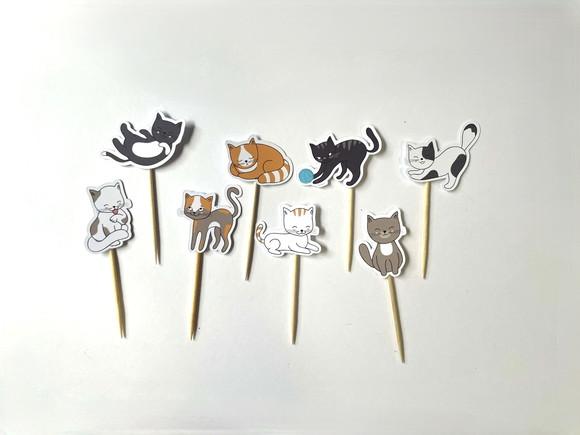 Papelaria Gatos Gatinhos - Topper de Doces