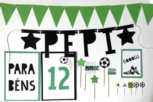 Decoração - Papelaria para Festa Futebol