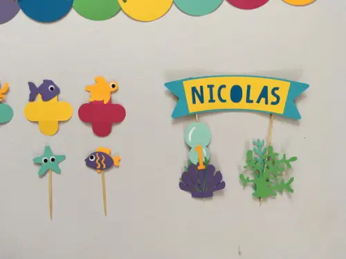 Festa Fundo do Mar - Decoração de Parede e Mesa