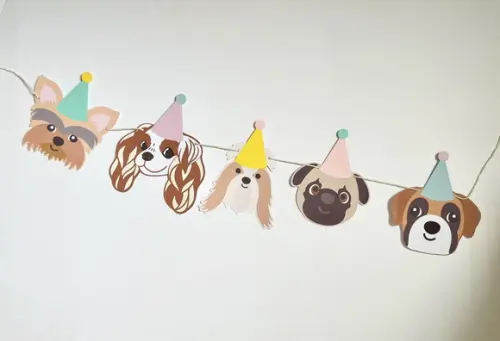 Festa Decoração Pets - Varal Cachorrinhos