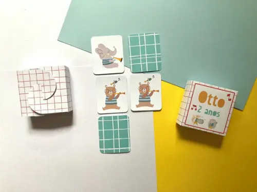 Jogo da Memória de Papel - Qualquer Tema da Minha Loja