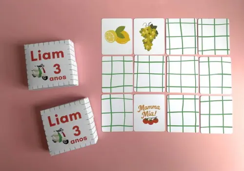 Jogo da Memória de Papel - Itália