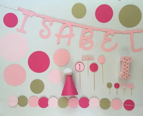 Kit Decoração de Festa - Bolinhas / Confete