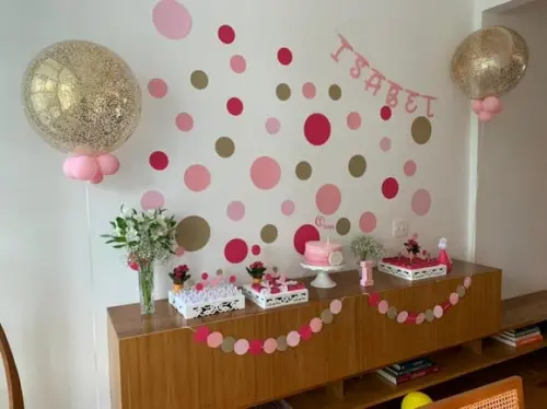 Kit Decoração de Festa - Bolinhas / Confete