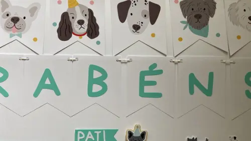 Kit Decoração de Festa - Tema Pet Cachorrinhos (mod 8)
