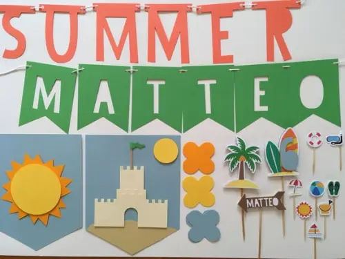 Kit Decoração de Festa - Tema Surf, Praia e Verão
