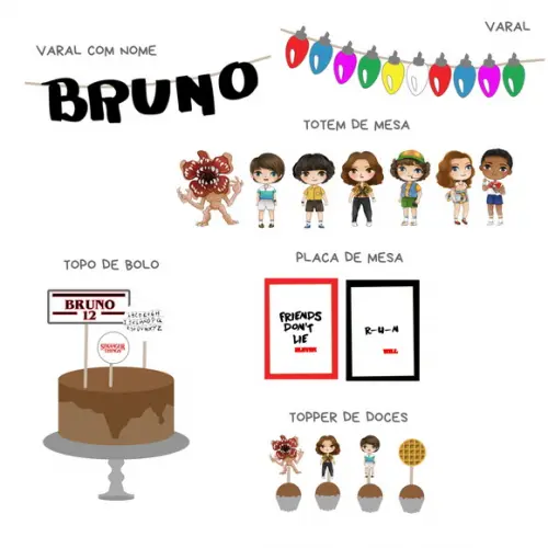 Kit Festa - Decoração Festa Stranger Things