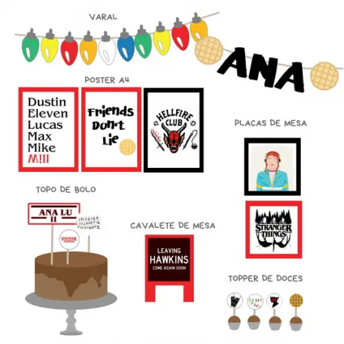 Kit Festa - Decoração Festa Stranger Things 4 Temporada