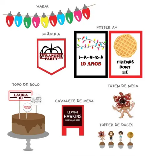 Kit Festa - Decoração Festa Stranger Things