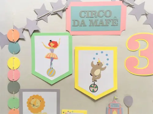 Kit Festa - Festa Circo Menina Decoração