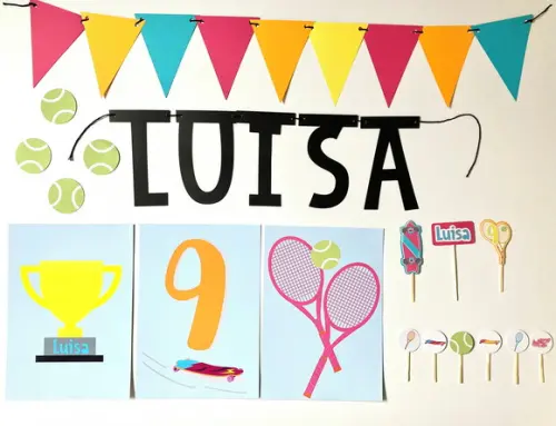 Kit Papelaria - Festa Esporte / Tenis / Skate