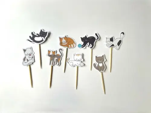Papelaria Gatos Gatinhos - Topper de Doces