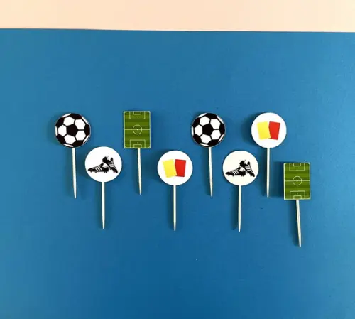 Papelaria para Festa Futebol - Topper de Doces