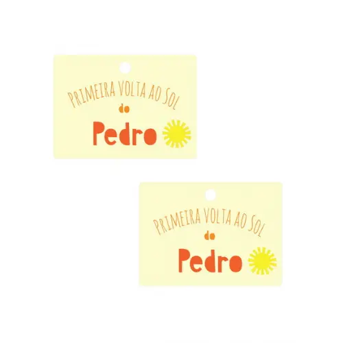 Tag de Lembrancinha - Festa Primeira Volta ao Sol (mod 1)