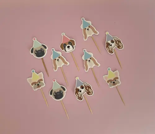 Toppers de Doces - Tema Cachorrinho