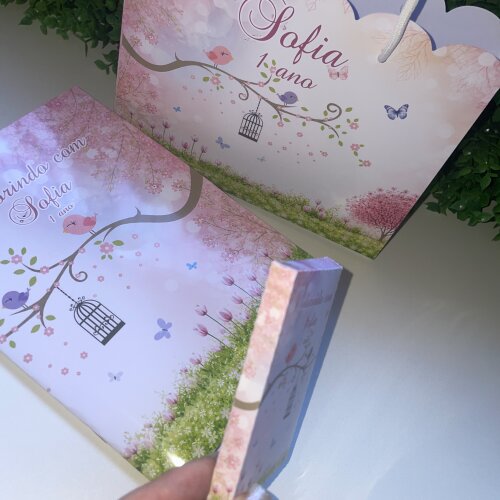 20Kits Personalizado Sacola + Livro de Colorir+caixa para Lápis
